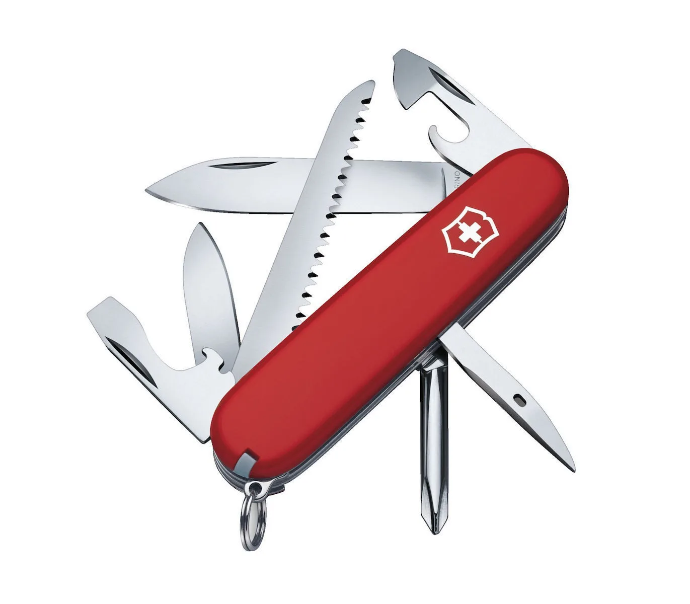 20250207090703_victorinox_hiker_elvetikos_sougias_mprelok_me_lama_apo_anoxeidoto_atsali.jpeg Victorinox Hiker Ελβετικός Σουγιάς Μπρελόκ Κόκκινος 1.4613 - Image 1