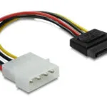 Delock Molex Sata 0.06m Wielokolorowy 60112