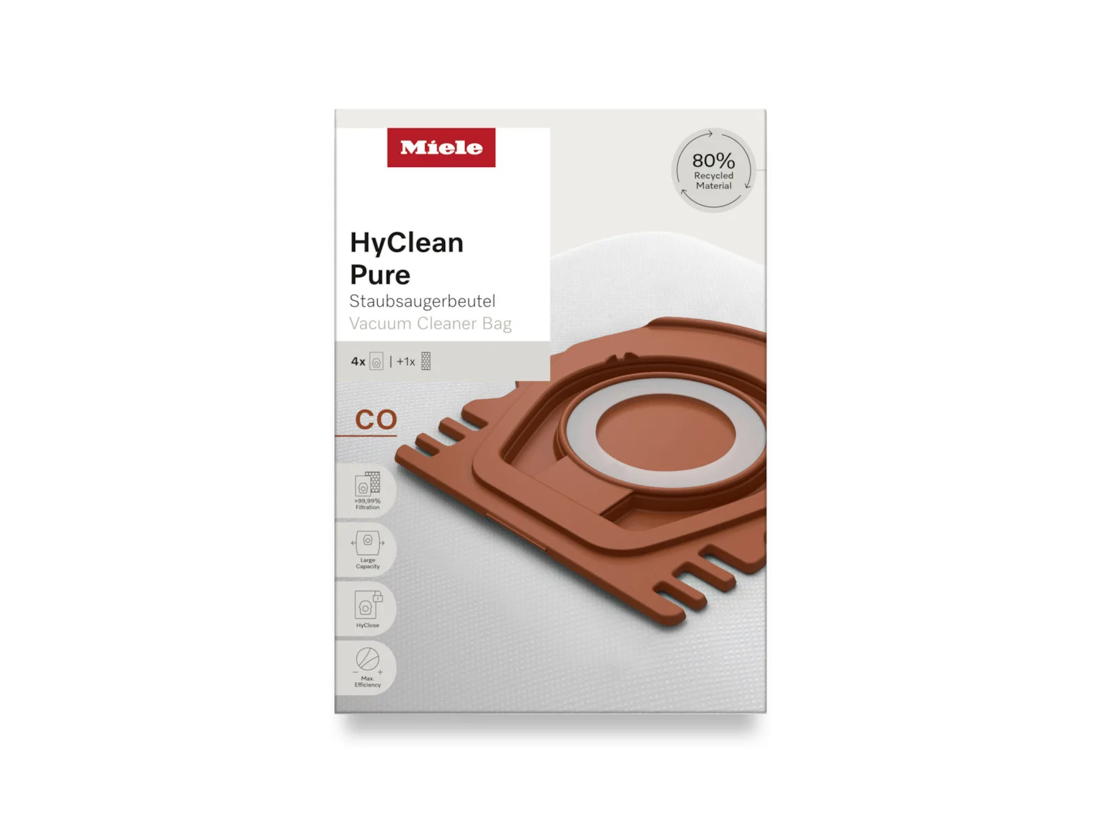 Miele Hyclean 12557080 Σακούλες Σκούπας 5τμχ Συμβατή με Σκούπα Miele - Image 1