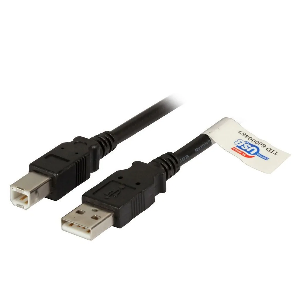 EFB USB 2.0 Cable USB-A male - USB-B male Μαύρο 5m K5256SW.5 - Image 1