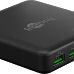 Goobay Βάση Φόρτισης GaN με 2 Θύρες USB-A και 2 Θύρες USB-C 100W Power Delivery σε Μαύρο χρώμα (70764)