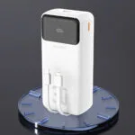 Dudao K15Max Power Bank 30000mAh 22.5W με Θύρα USB-A και Θύρα USB-C Power Delivery Λευκό