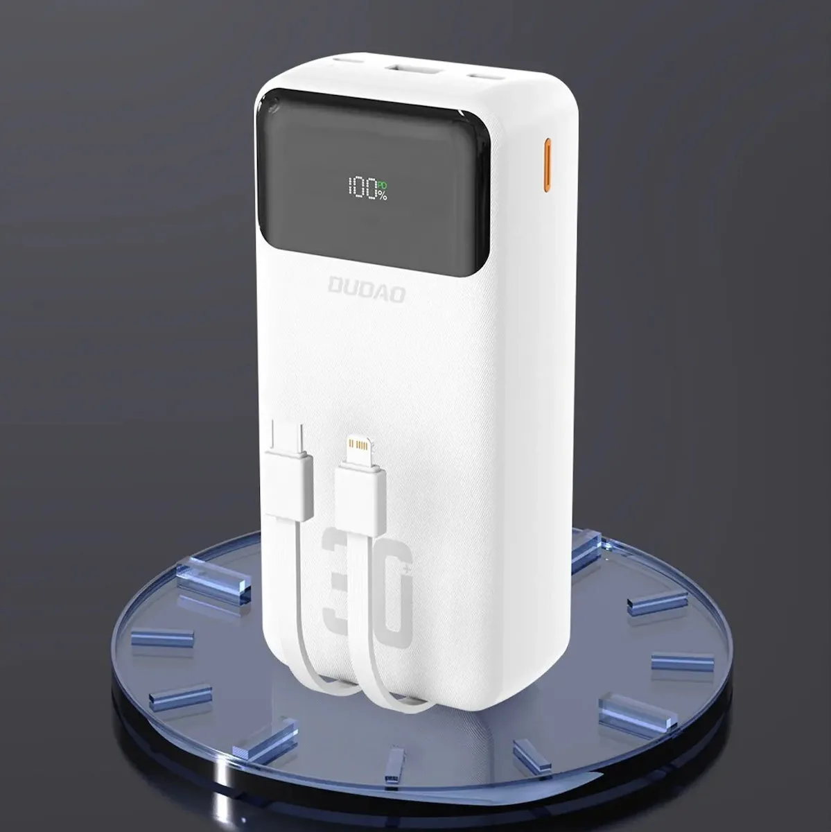 20250512183902_656048d3.jpeg Dudao K15Max Power Bank 30000mAh 22.5W με Θύρα USB-A και Θύρα USB-C Power Delivery Λευκό - Image 1
