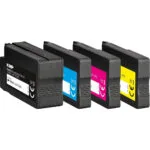 KMP Πακέτο Συμβατών Μελανιών Εκτυπωτή InkJet HP 963XL (3YP35AE) 77ml Μαύρο 4τμχ 1766,6005