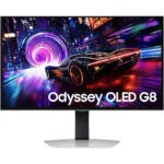Samsung G8 G81SF OLED HDR Monitor 27" 4K 3840x2160 240Hz με Χρόνο Απόκρισης 0.03ms GTG Ασημί