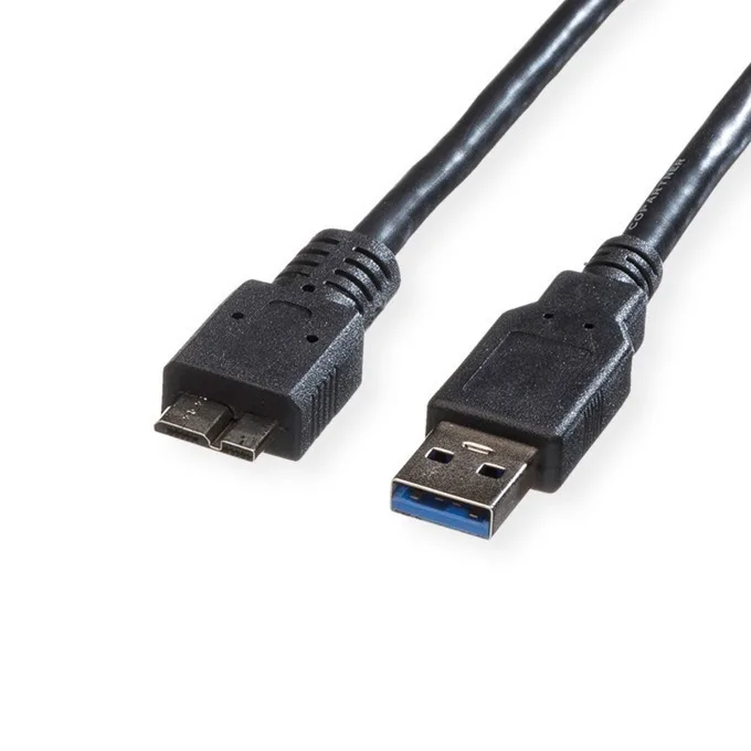 20250602131420_roline_cable_11_02_8877_from_usb_type_a_m_to_usb_type_micro_b_3_0_m_3m_black.jpeg Roline Cable 11.02.8877 From Usb Type A M To Usb Type Micro B 3.0 M 3m Black - Image 1