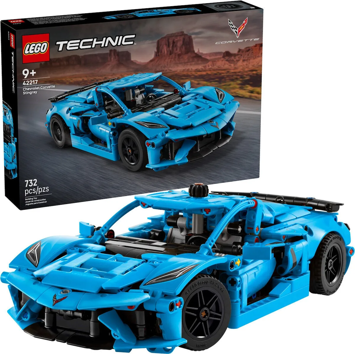 20250617104335_lego_technic_chevrolet_corvette_stingray_gia_9_eton_732tmch_42217.jpeg LEGO Technic Chevrolet Corvette Stingray για 9+ Ετών 732τμχ 42217 - Image 1