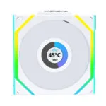 Lian Li Uni Fan Sl-inf Wireless Case Fan 120mm (2300rpm) με RGB Φωτισμό και Σύνδεση 4-Pin PWM Λευκό