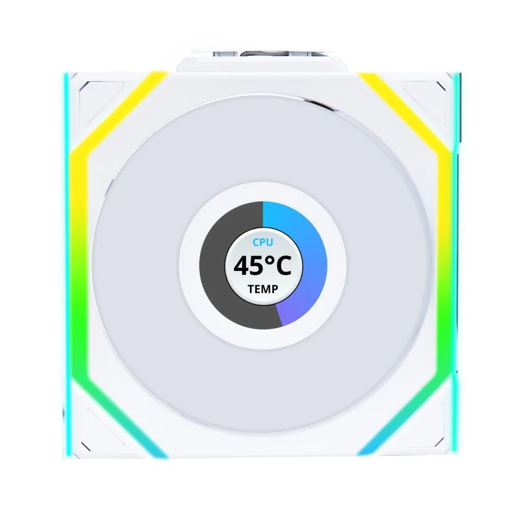 20250617154423_lian_li_case_fan_120mm_me_rgb_fotismo_kai_syndesi_4_pin_pwm_leyko.jpeg Lian Li Uni Fan Sl-inf Wireless Case Fan 120mm (2300rpm) με RGB Φωτισμό και Σύνδεση 4-Pin PWM Λευκό - Image 1