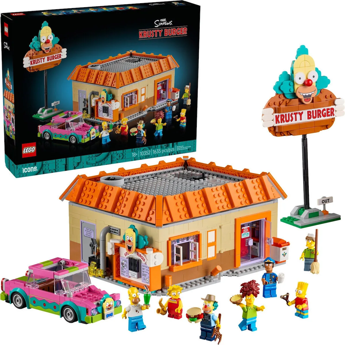 20250623103243_lego_icons_the_simpons_krusty_burger_gia_18_eton_1635tmch_10352.jpeg LEGO Icons The Simpons: Krusty Burger για 18+ Ετών 1635τμχ 10352 - Image 1