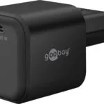 Goobay Φορτιστής Χωρίς Καλώδιο GaN με Θύρα USB-C 20W Power Delivery Μαύρος (Nano)