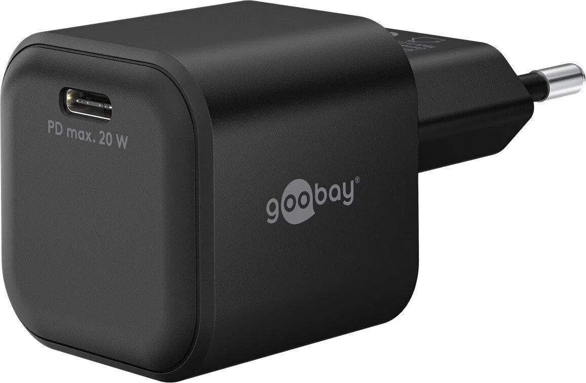 20250717091812_goobay_fortistis_choris_kalodio_gan_me_thyra_usb_c_20w_power_delivery_mayros_nano.jpeg Goobay Φορτιστής Χωρίς Καλώδιο GaN με Θύρα USB-C 20W Power Delivery Μαύρος (Nano) - Image 1