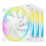 Deepcool FL12R WH Reverse Blade Case Fan 120mm (2150rpm / 55cfm) με RGB Φωτισμό 3τμχ Λευκό