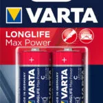 Varta Longlife Max Power Αλκαλικές Μπαταρίες C 1.5V 2τμχ