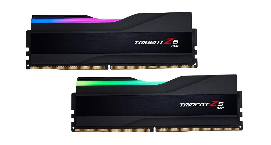 G.Skill TRIDENT Z5 RGB DDR5 128GB RAM με 2x64GB Modules και Ταχύτητα 6400 για Desktop F5-6400J3644F64GX2-TZ5RK - Image 1