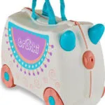 Trunki Lola The Llama Παιδική Βαλίτσα Ταξιδίου Καμπίνας Σκληρή Λευκή με 4 Ρόδες Ύψους 31εκ.