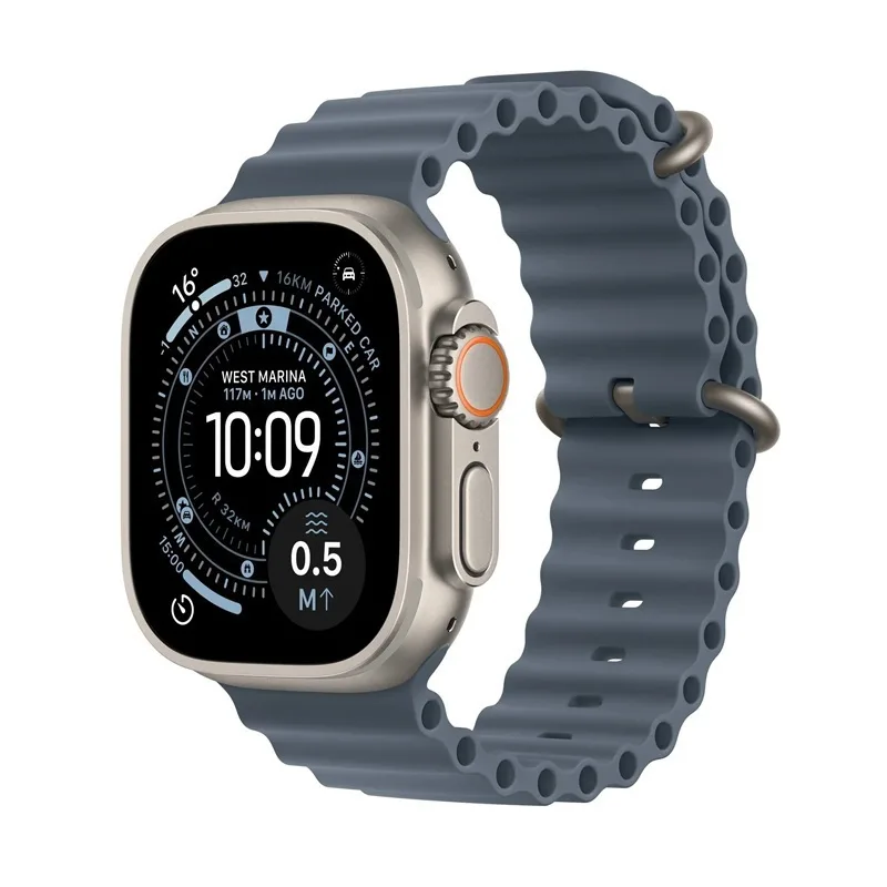 20250910121916_apple_watch_ultra_3_titanium_49mm_adiavrocho_me_esim_kai_palmografo_natural_titanium_case_with_anchor_blue_ocean_band_proparagelia.jpeg Apple Watch Ultra 3 Titanium 49mm Αδιάβροχο με eSIM και Παλμογράφο (Natural Titanium Case with Anchor Blue Ocean Band) - Image 1