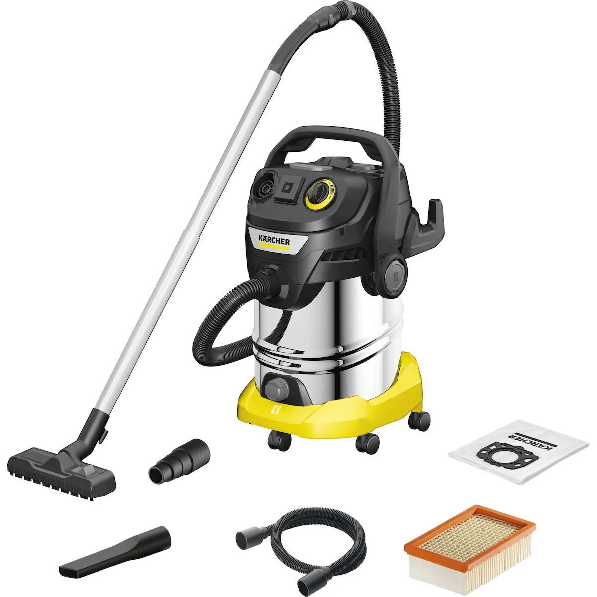 Karcher Kwd 6 P S V-30 8 22 T Σκούπα Υγρών / Στερεών 1300W με Πλαστικό Κάδο 30lt - Image 1