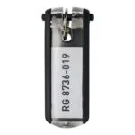 Durable Σετ Κλειδοθήκη Μαύρη 6τμχ 195701