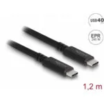 Delock Usb 4 Type C Pd 3.1 Cable Usb-if Certified Etron E-marker T-t 240w 1.2m Delock 80009