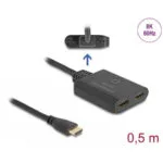 Delock Hdmi Switch 2 Ports 8k60hz/4k144hz + 0.5m Cable Delock 18645