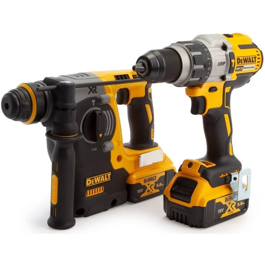 20251002103303_2a0df274.jpeg DEWALT DCK229P2T Σετ Δραπανοκατσάβιδο & Πιστολέτο 18V με 2 Μπαταρίες 5Ah και Θήκη - Image 1