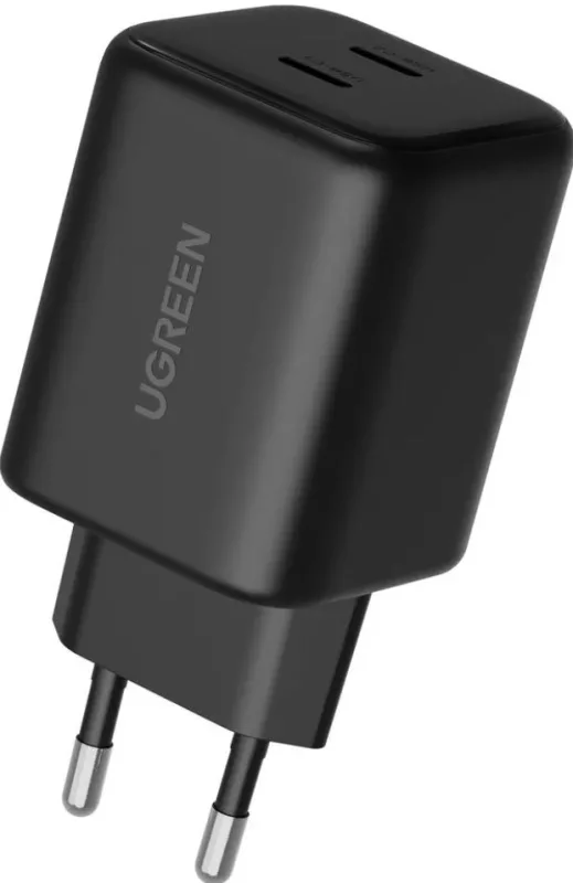 20251029130558_ugreen_fortistis_choris_kalodio_me_2_thyres_usb_c_45w_power_delivery_mayros_x526.jpeg Ugreen Φορτιστής Χωρίς Καλώδιο με 2 Θύρες USB-C 45W Power Delivery Μαύρος (X526) - Image 1