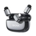 Boya Mini 2 Type-C Σετ Ασύρματο Δυναμικό Μικρόφωνο Πέτου, Clip On Δημοσιογραφικό σε Γκρι Χρώμα Space Gray