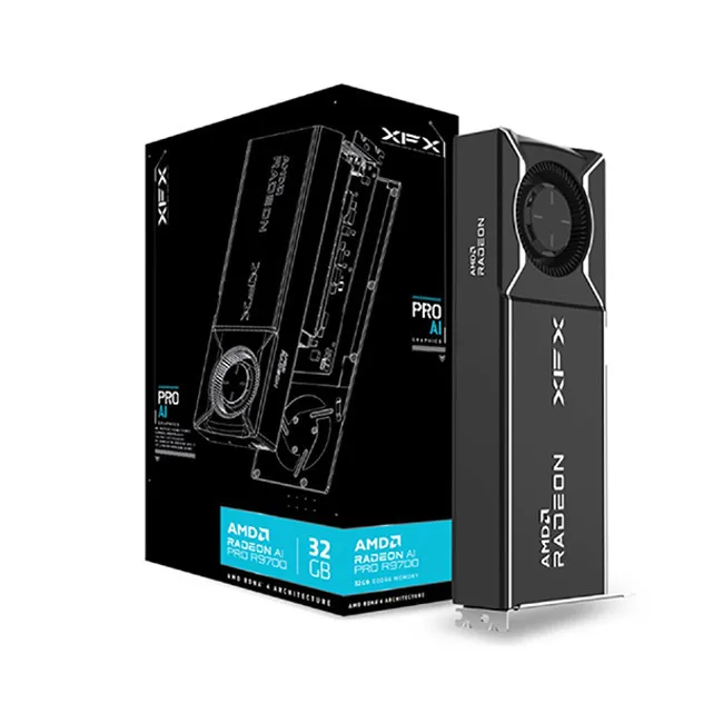 XFX Radeon AI Pro R9700 32GB GDDR6 Κάρτα Γραφικών RX-97XPROAIY - Image 1