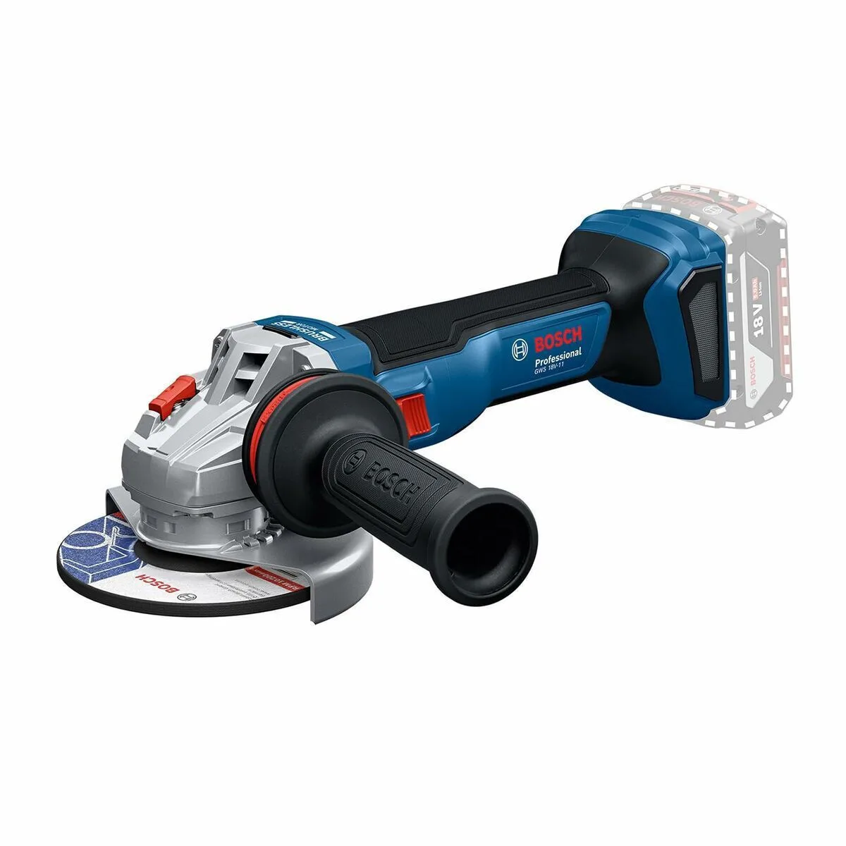 Bosch GWS 18V-11 Τροχός 125mm Μπαταρίας 18V Solo - Image 1