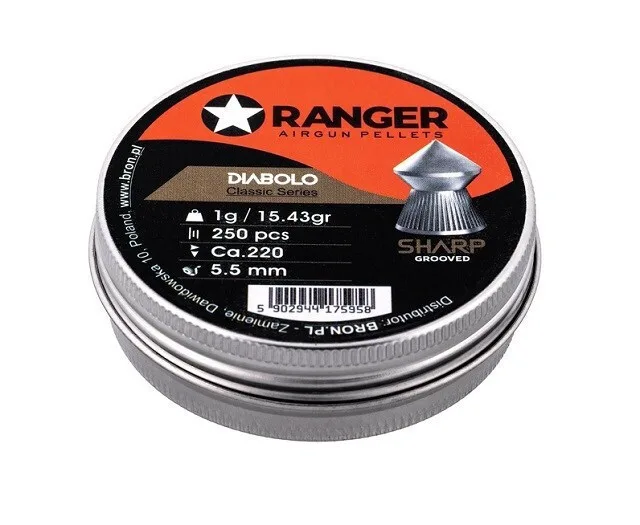 20251118135510_5_5_mm_ranger_diabolo_sharp_250_pcs_rag.jpeg 5,5 Mm Ranger Diabolo Sharp 250 Pcs Rag - Image 1