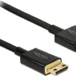 DeLock HDMI 2.0 Premium High Speed 4K 60Hz HDR Cable HDMI male - mini HDMI male 0.5m Μαύρο 84787