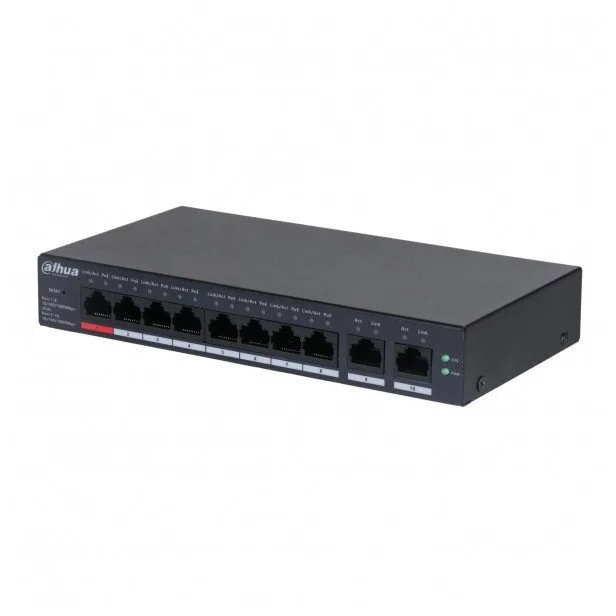 20251119134100_bd9b986f.jpeg Dahua CS4010-8GT-60 L2 PoE+ Switch με 10 Θύρες Gigabit (1Gbps) Ethernet - Image 1