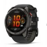 Garmin Fenix 8 Pro Titanium 51mm Αδιάβροχο Smartwatch με eSIM και Παλμογράφο (Carbon Gray DLC Titanium with Black)