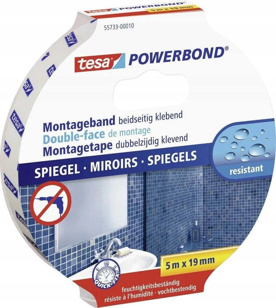 20251119161732_tesa_powerbond_aytokolliti_tainia_5mx19mm_4042448843524.jpeg Tesa Powerbond Αυτοκόλλητη Ταινία Διάφανη 5mx19mm - Image 1