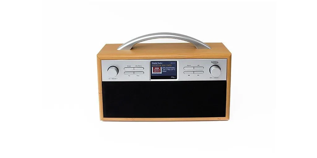 20251211150844_xoro_dab_250_ir_epitrapezio_radiofono_dab_me_bluetooth.jpeg Xoro Dab 250 IR Επιτραπέζιο Ραδιόφωνο DAB+ με Bluetooth Καφέ - Image 1