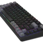 Aqirys Adara Mini Gaming Μηχανικό Πληκτρολόγιο 75% με Haimu Pink διακόπτες και RGB φωτισμό (International English)