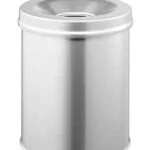 Durable Κάδος Απορριμμάτων Μεταλλικός Γκρι 15lt 330523