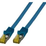 EFB S/FTP Cat.6a (Gigabit) Καλώδιο Δικτύου Ethernet Μπλε MK7001.0,15BL