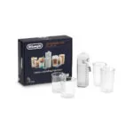 De'longhi Lattecrema Cool Σετ Συστήματος Γάλακτος Dlsc032 Λευκό Καφετιέρες Rivelia Περιλαμβάνει Κανάτα Γάλακτος & Ποτήρια