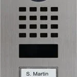 Doorbird D1102v Ip Βιντεοθυροτηλέφωνο V2a Ανοξείδωτο 2 Κουμπιά Κλήσης Εντοιχισμένο