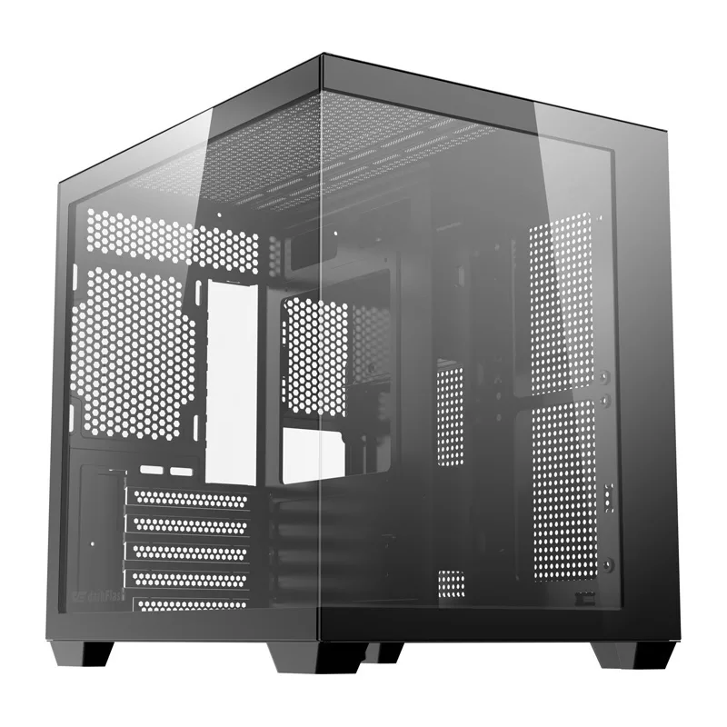 Darkflash B275 Gaming Midi Tower Κουτί Υπολογιστή με Πλαϊνό Παράθυρο Μαύρο Χωρίς Ανεμιστήρες - Image 1