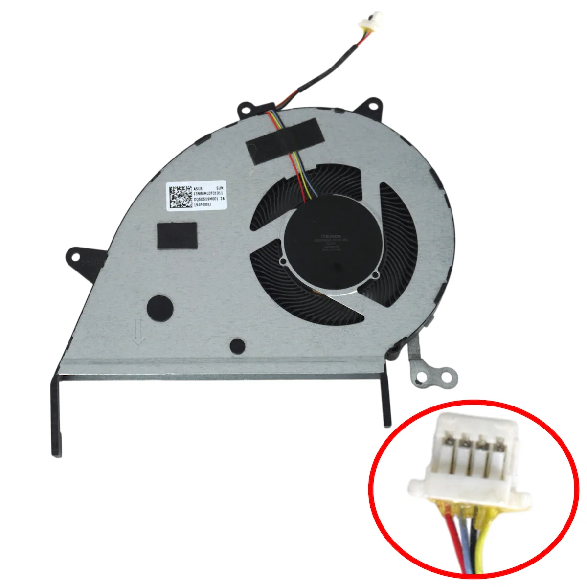 Ανεμιστηράκι Laptop Cpu Cooling Fan Asus Vivobook S14 S432 S432f S432fa S432fl X432 13nb0ml0t01111 Eg50050s1-cf31-s9a 3cxkqtmjn00 13nb0ml0am0101 Dq5d578m001 4pin Κωδ.81683 - Image 1