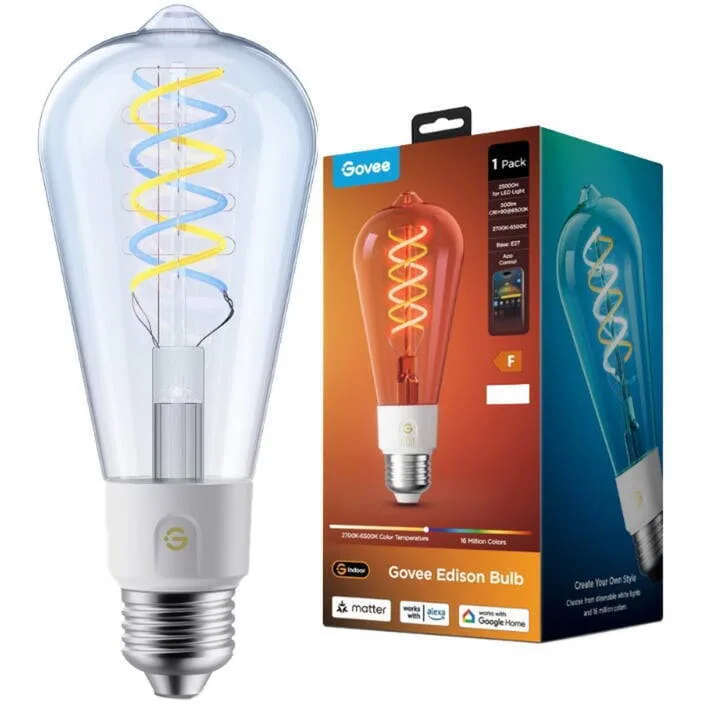 20260519130510_govee_smart_lampa_led_gia_ntoui_e27_500lm_r14c0cc1.jpeg Govee Smart Λάμπα LED για Ντουί E27 500lm R14C0CC1 - Image 1