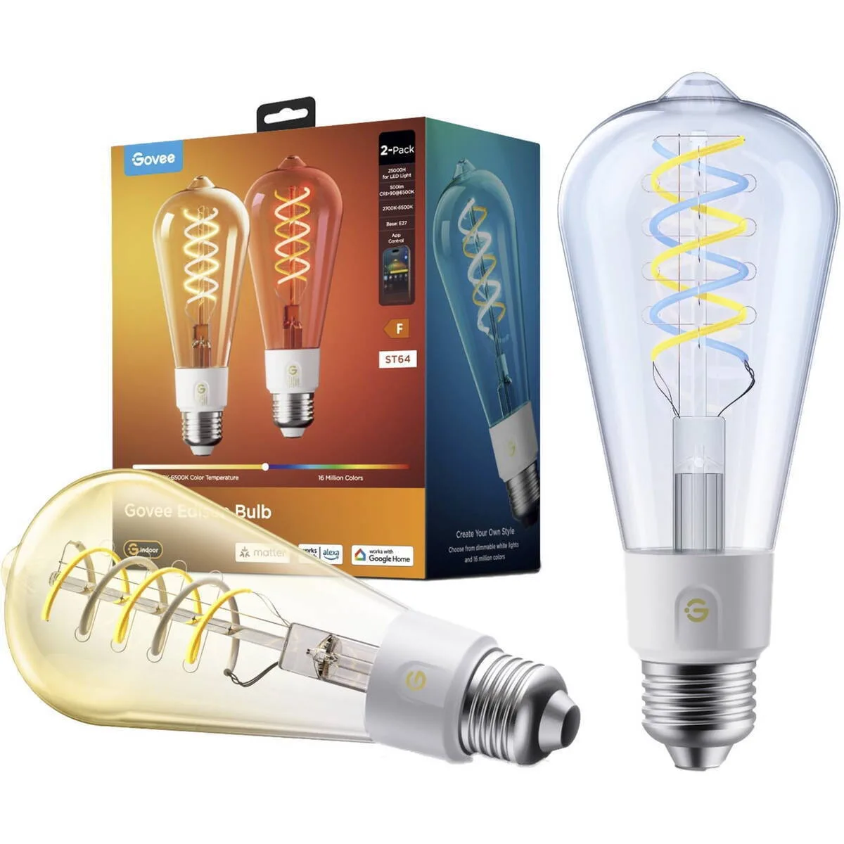 20260519130512_govee_smart_lampa_led_gia_ntoui_e27_500lm_m14c0cc2.jpeg Govee Smart Λάμπα LED για Ντουί E27 500lm M14C0CC2 - Image 1