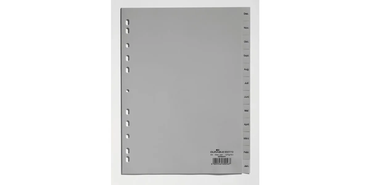 20260520125050_durable_ntosie_gia_charti_a4_gri_durable_12tmch_650710.jpeg Durable Ντοσιέ για Χαρτί A4 Γκρι Durable 12τμχ 650710 - Image 1