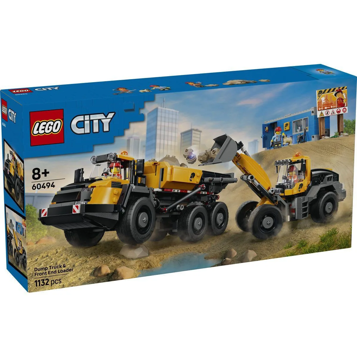 LEGO City Dump Truck and Front End Loader για 8+ Ετών 1132τμχ 60494 - Image 1
