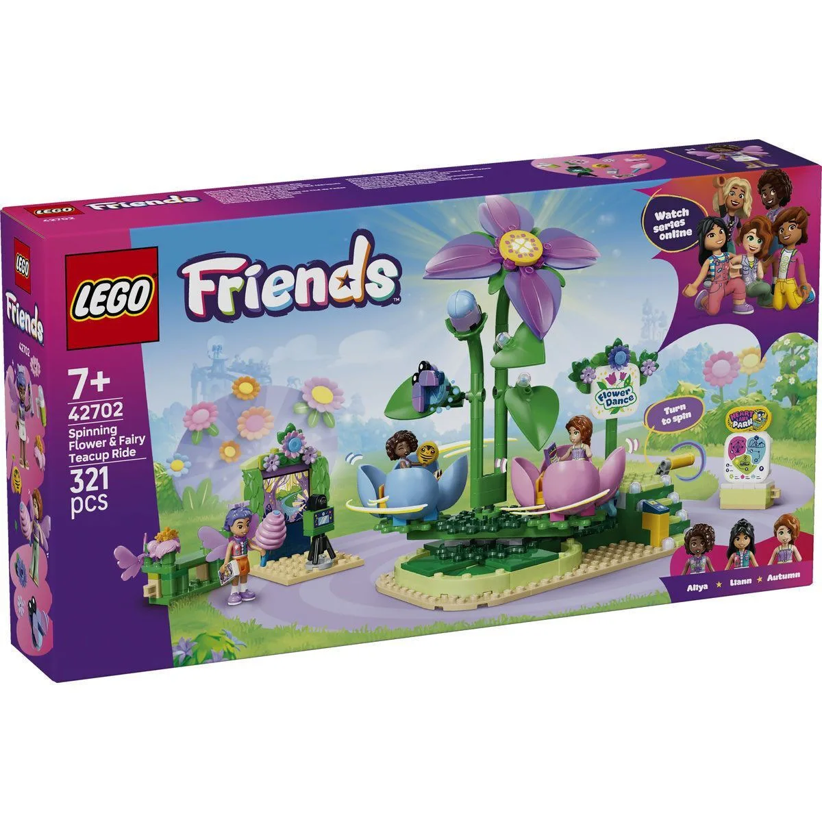 LEGO Friends Spinning Flower & Fairy Teacup Ride για 7+ Ετών 321τμχ 42702 - Image 1