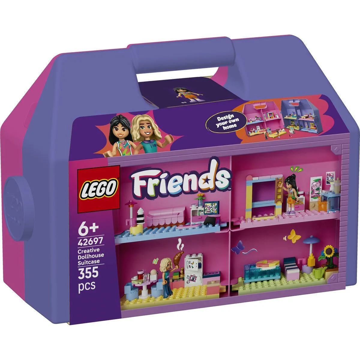 20260602123151_lego_friends_creative_dollhouse_suitcase_gia_6_eton_355tmch_42697.jpeg LEGO Friends Creative Dollhouse Suitcase για 6+ Ετών 355τμχ 42697 - Image 1