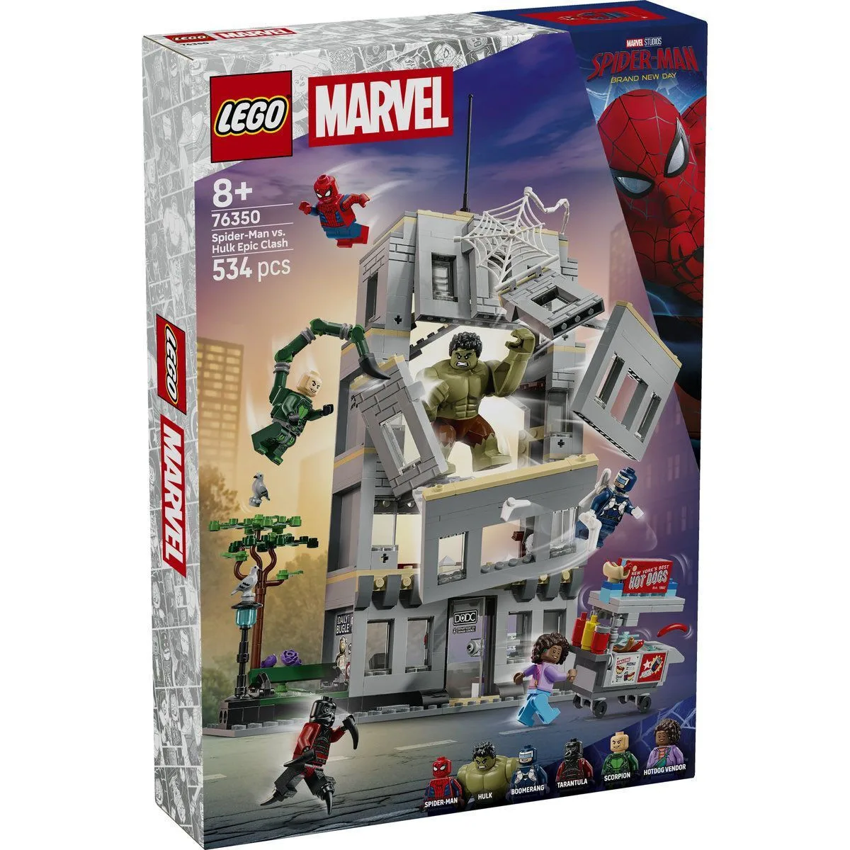 20260602125713_lego_spider_man_spider_man_vs_hulk_epic_clash_gia_8_eton_534tmch_76350.jpeg LEGO Spider-Man Spider-Man vs. Hulk Epic Clash για 8+ Ετών 534τμχ 76350 - Image 1